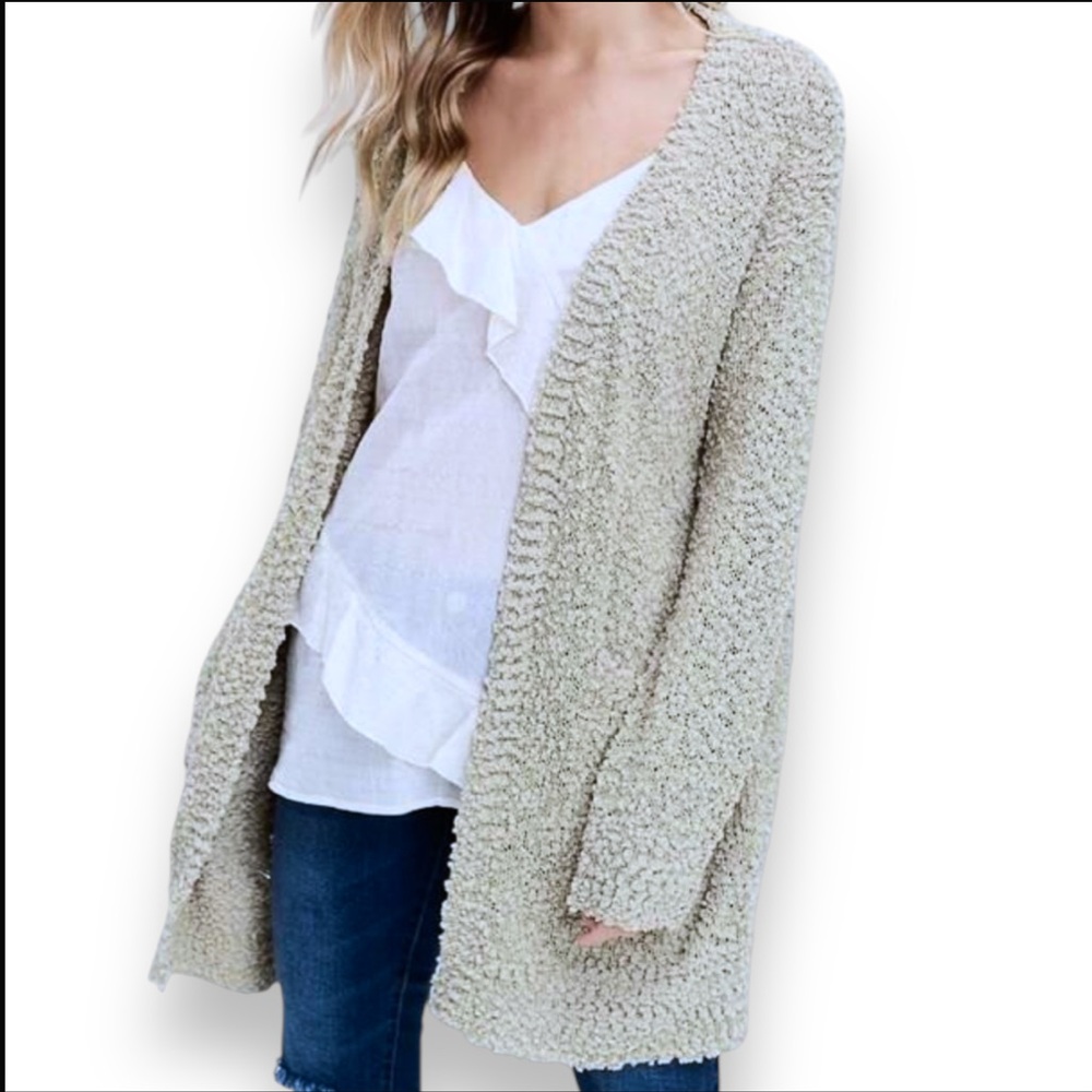 Listicle Oversized Cardigan Sweater | Size Small | Gray Blue Color | $25.00